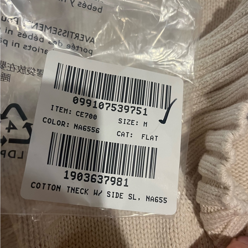 J.Crew Cotton turtleneck sweater in pale bone - Picture 9 of 10